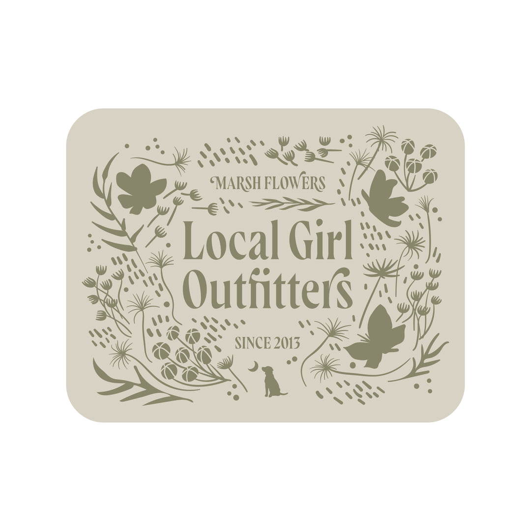 LG Marsh Flowers Decal