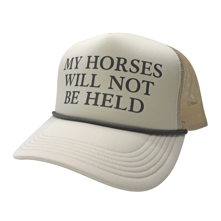 LG Horses Foam Trucker Hat, front