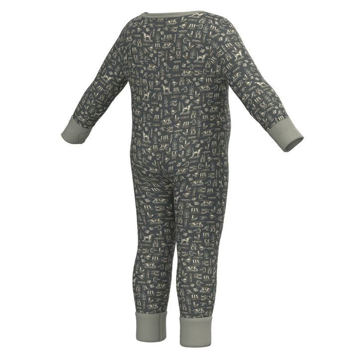 Baby Bodysuit - Brown, back