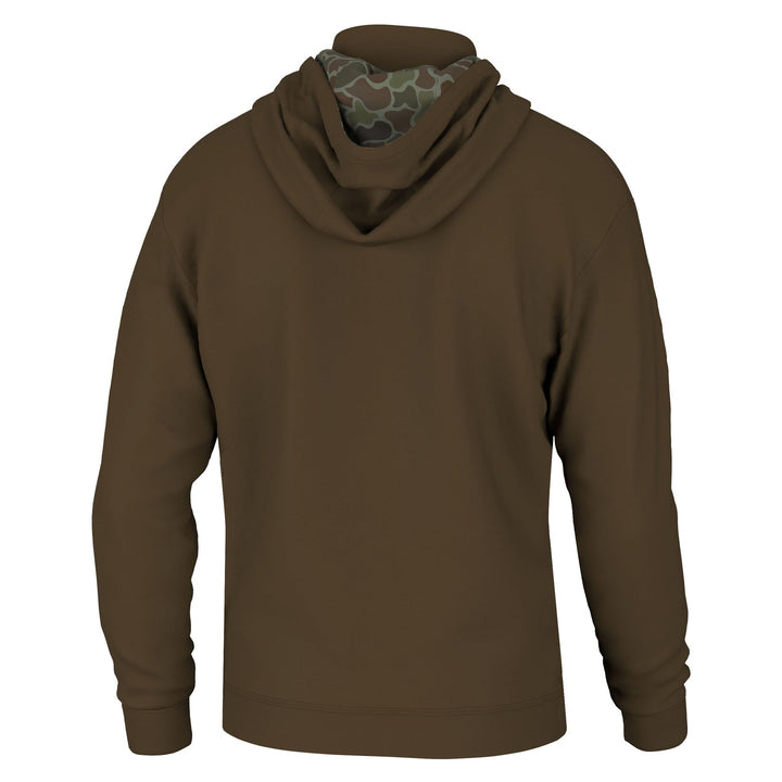 Quarter Zip Hoodie - Brown