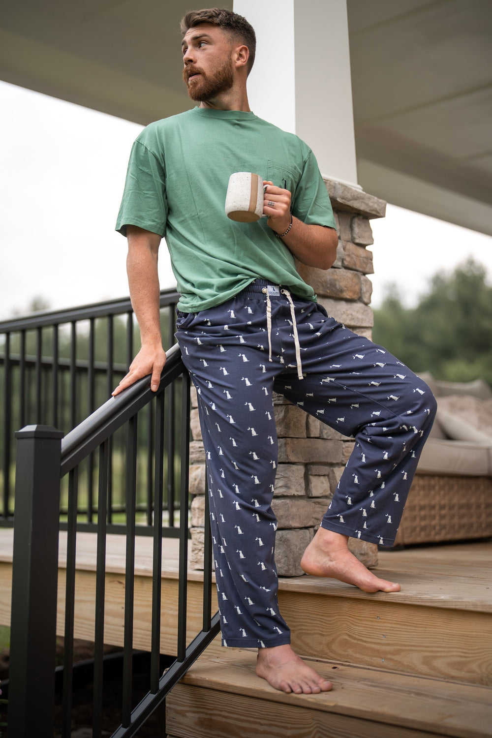 Pajama Pants - Navy Dog & Moon