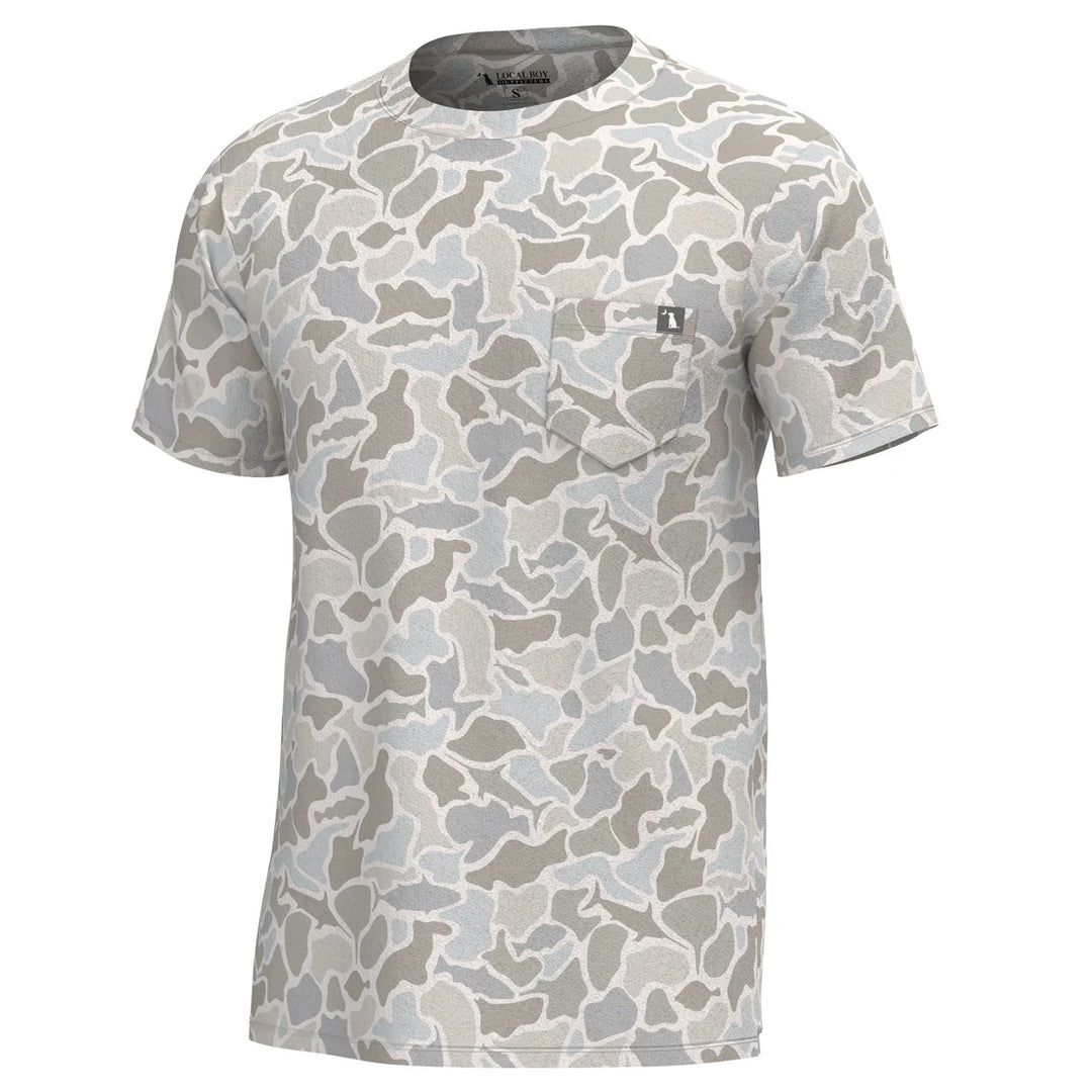 Heather Blend Crew - Saltwater Camo
