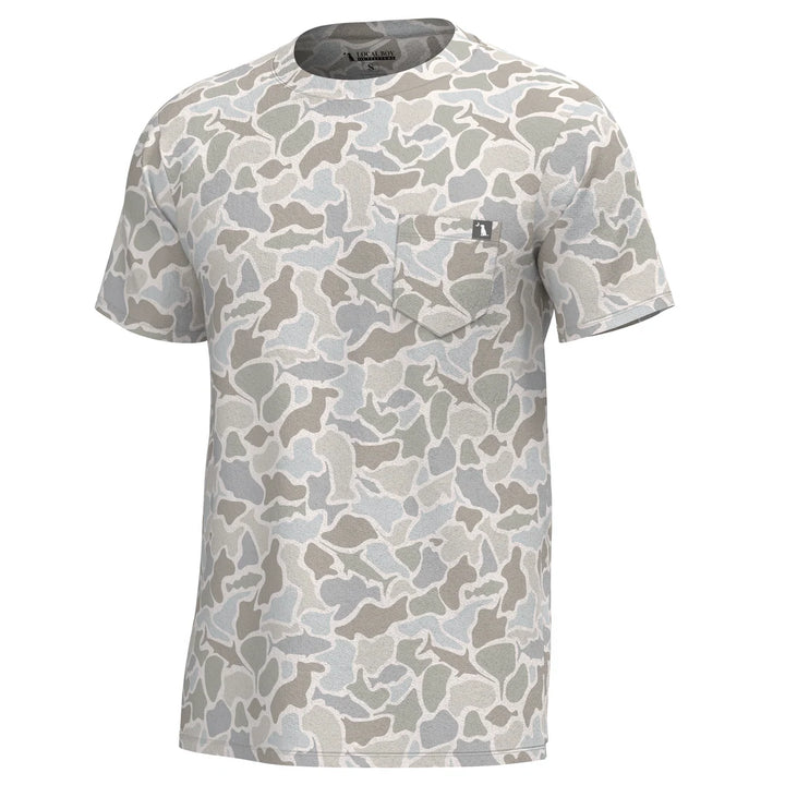 Heather Blend Crew - Saltwater Camo