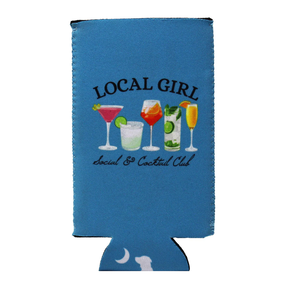 LG Stacked Script Slim Koozie