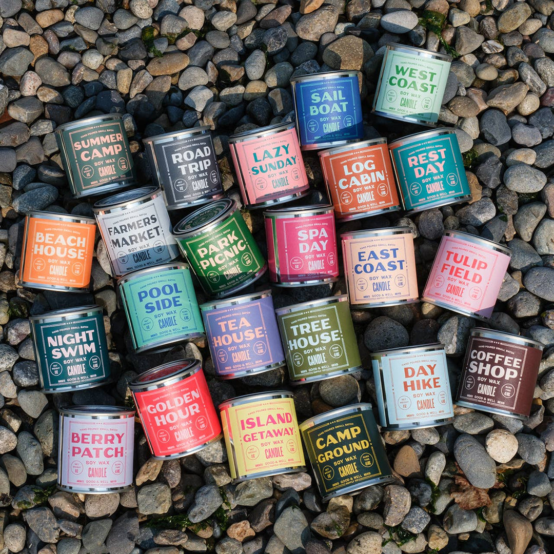 Good & Well Supply Co. - Log Cabin Soy Candle - Happy Place Collection