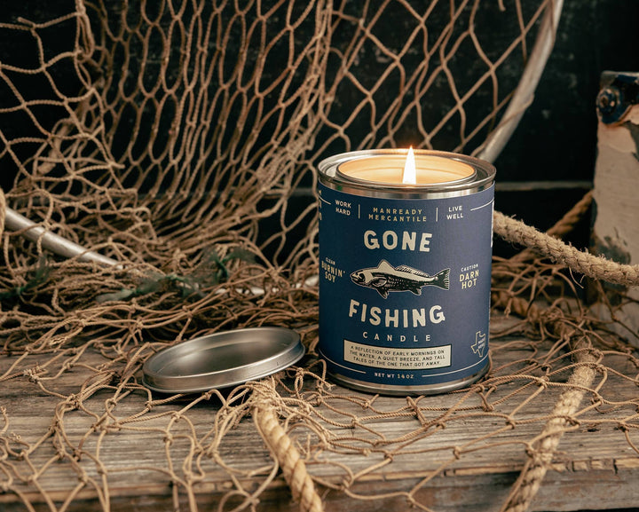 Gone Fishing - Candle