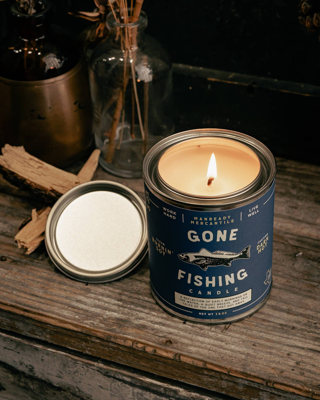 Gone Fishing - Candle