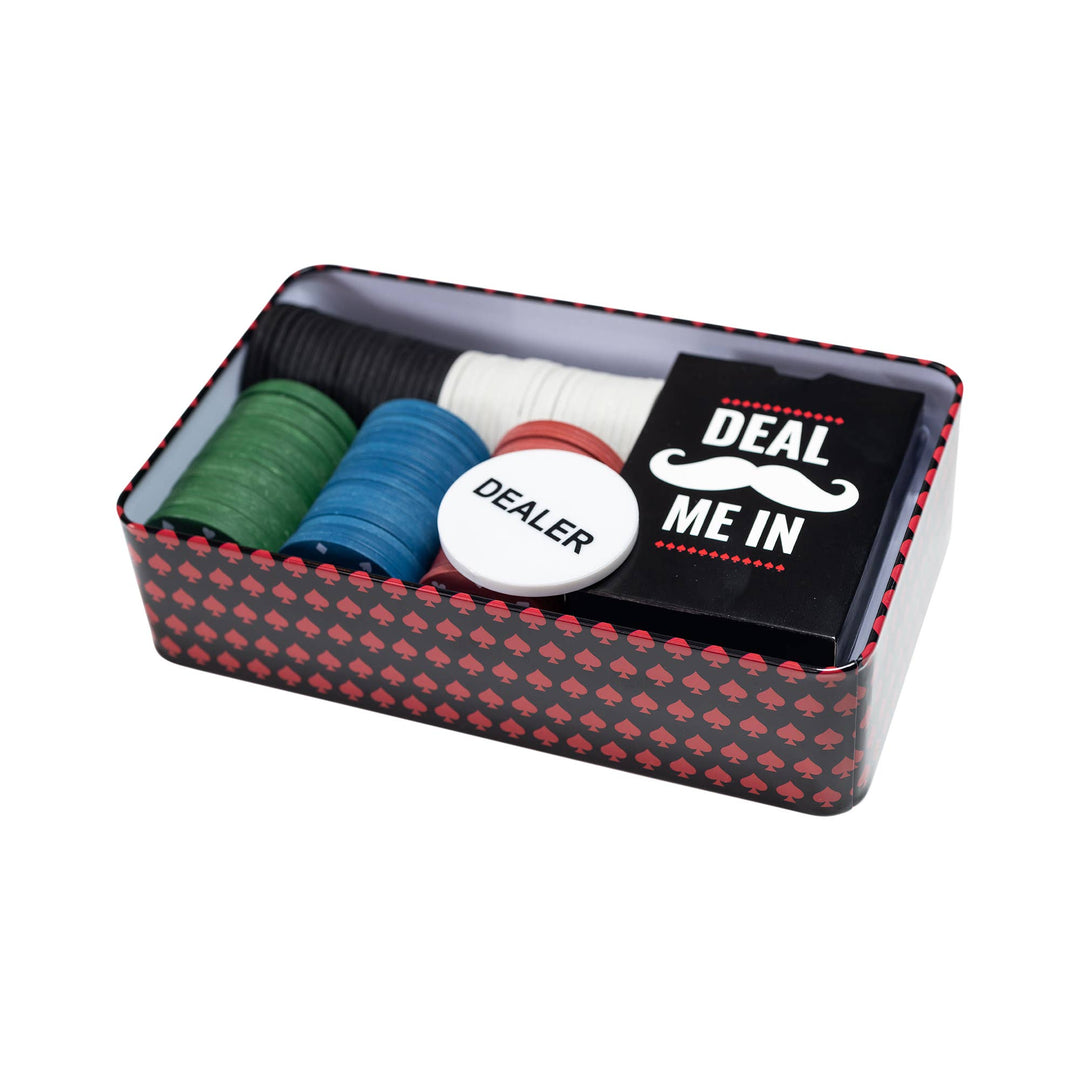 Mad Man - Men's Professional Poker in a Tin Set