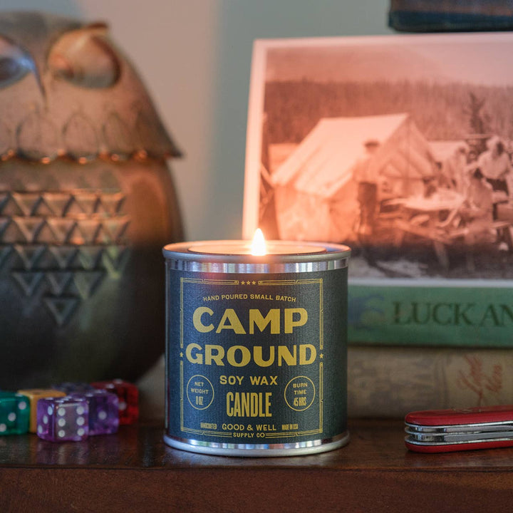 Good & Well Supply Co. - Campground Soy Candle - Happy Place Collection