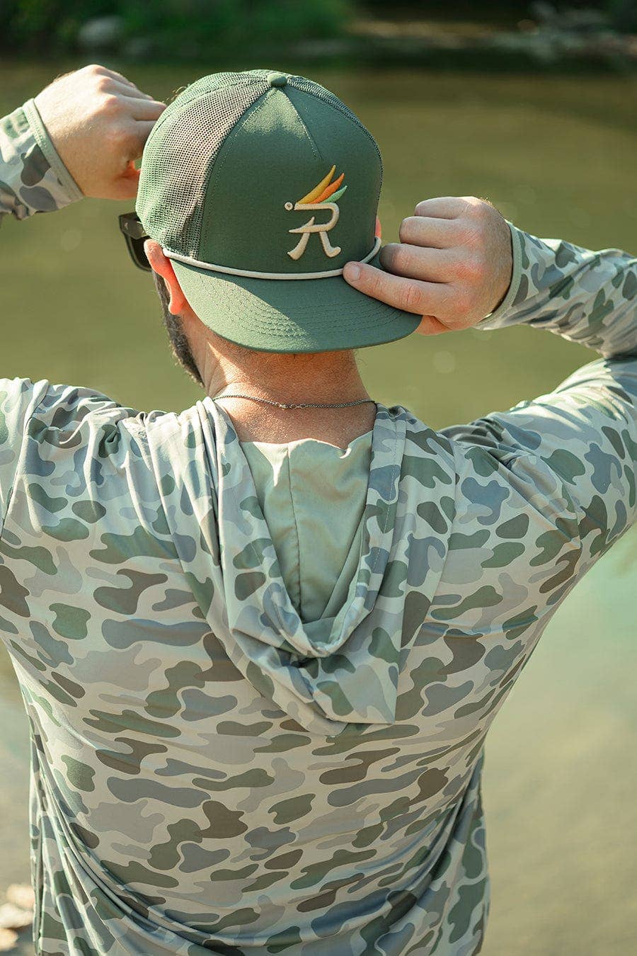River Road Clothing Company - Texas Fly Snapback Hat | Olive