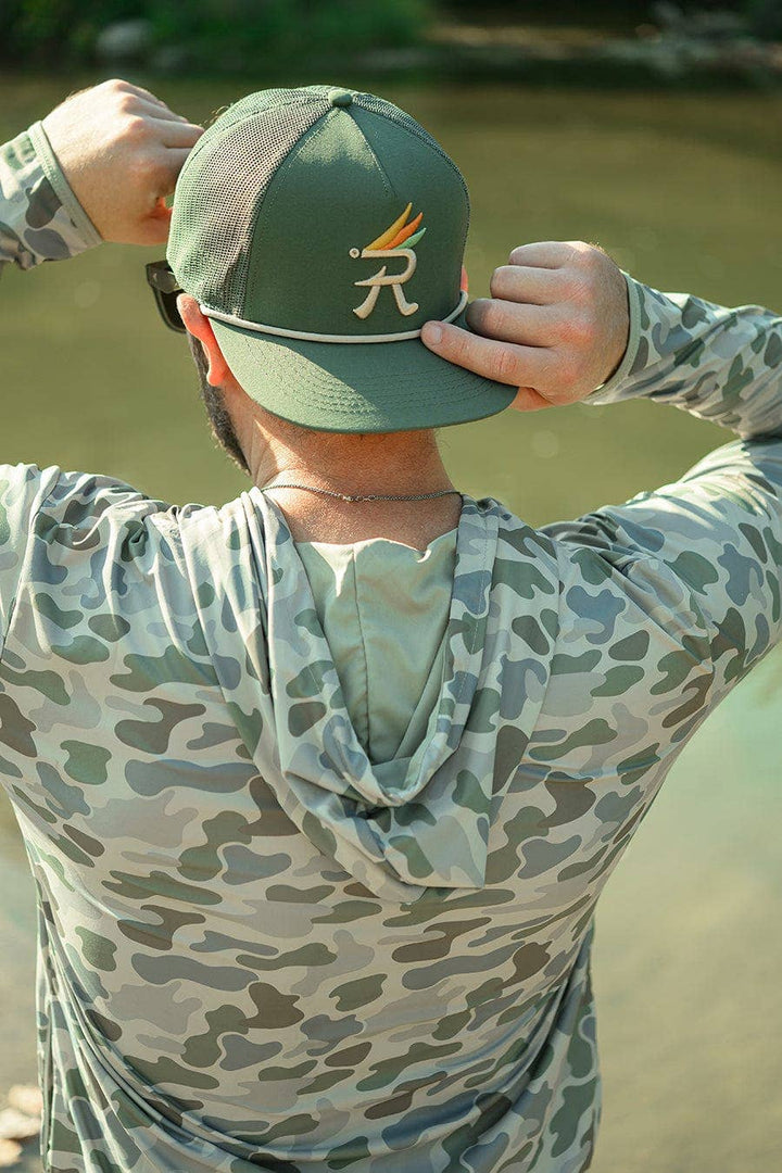 River Road Clothing Company - Texas Fly Snapback Hat | Olive