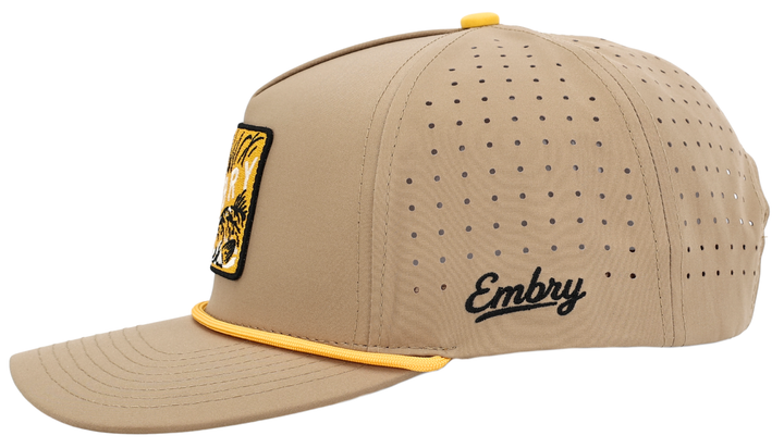 Embry Outdoors - Tan Golf - Bull Red Patch