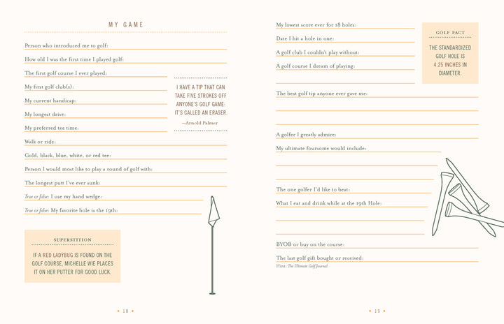 Chronicle Books - Ultimate Golf Journal