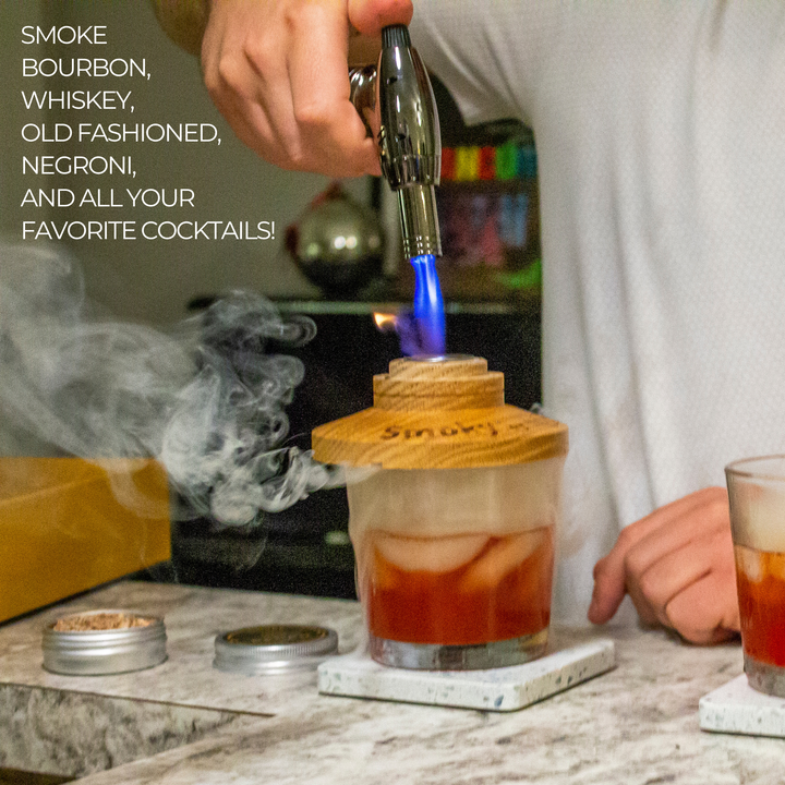 NOBLESIP - Wood Chips for Cocktail and Food Smokers, Bar gift case 4pcs