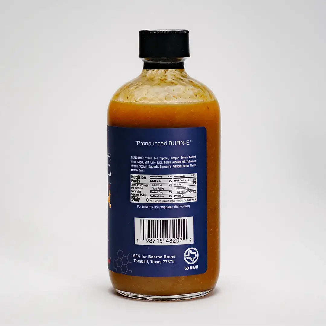 Boerne Brand Texas Style Hot Sauce - Honey Bonnet