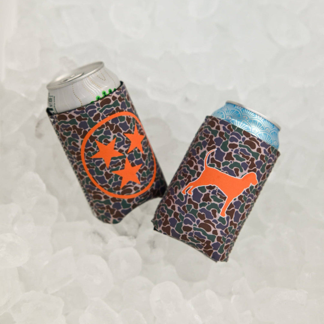 Barrel Down South - Camo Bluetick Coonhound Can Cooler