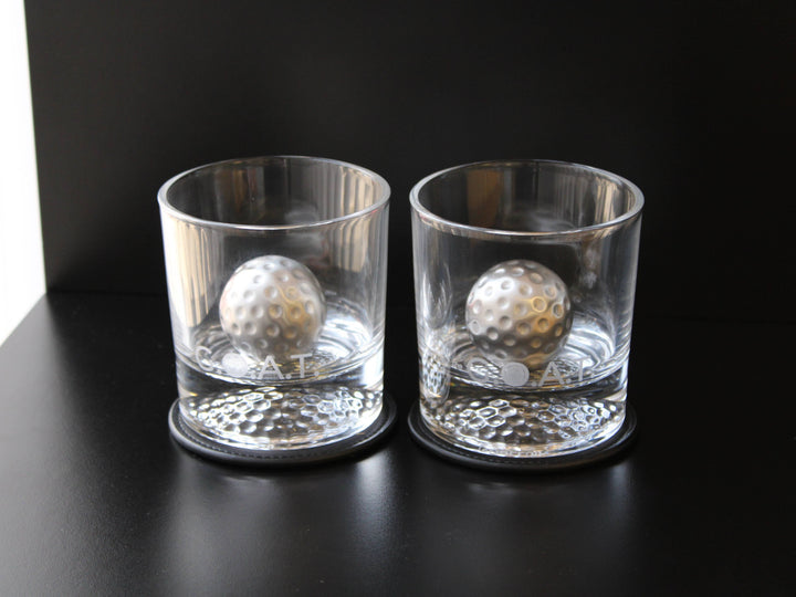 NOBLESIP - Whiskey GOLF Steel Ice Balls - New NOBLESIP Premium Gift Box