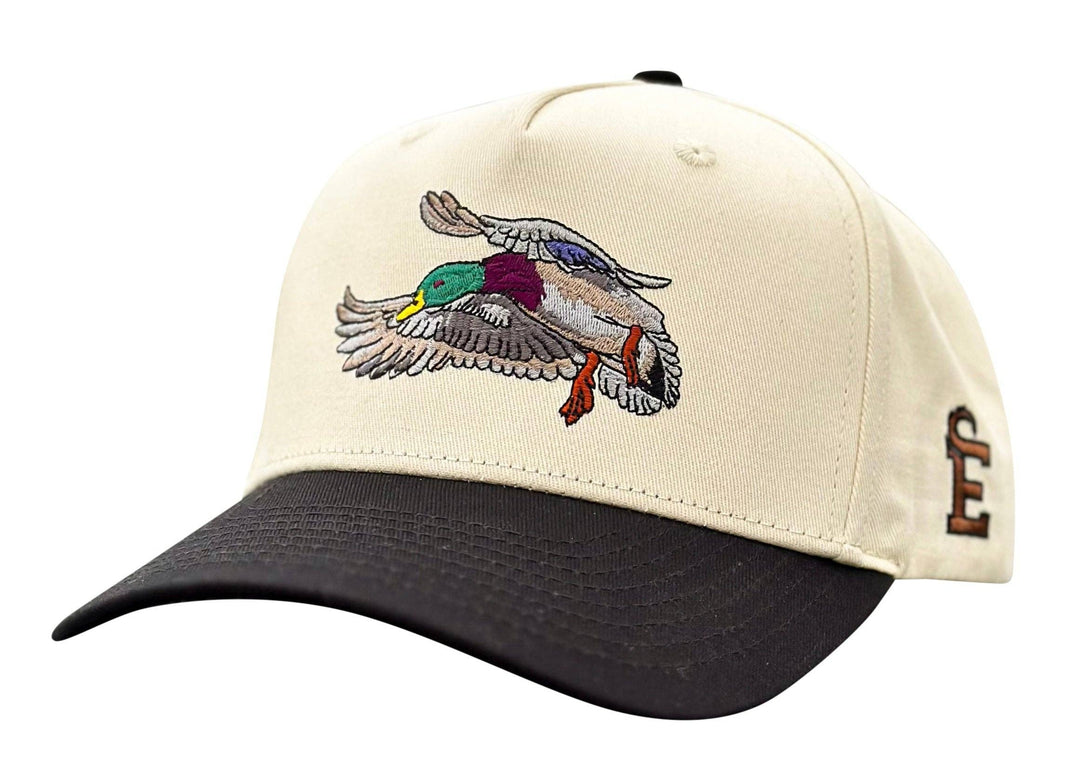 Embry Outdoors - Cream/Black Mallard Trucker