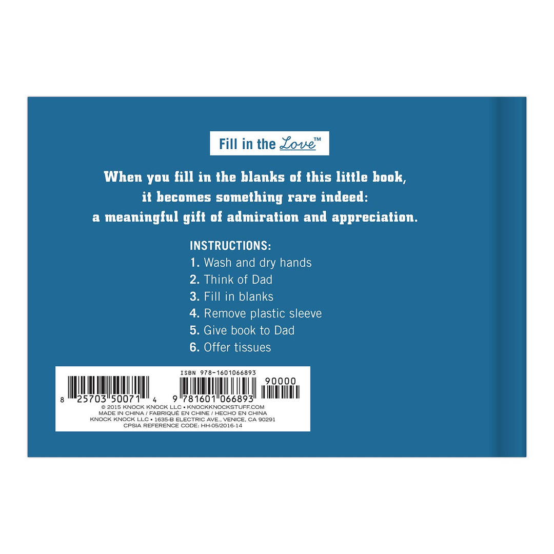 Hachette Book Group - What I Love about Dad Fill in the Love® Book