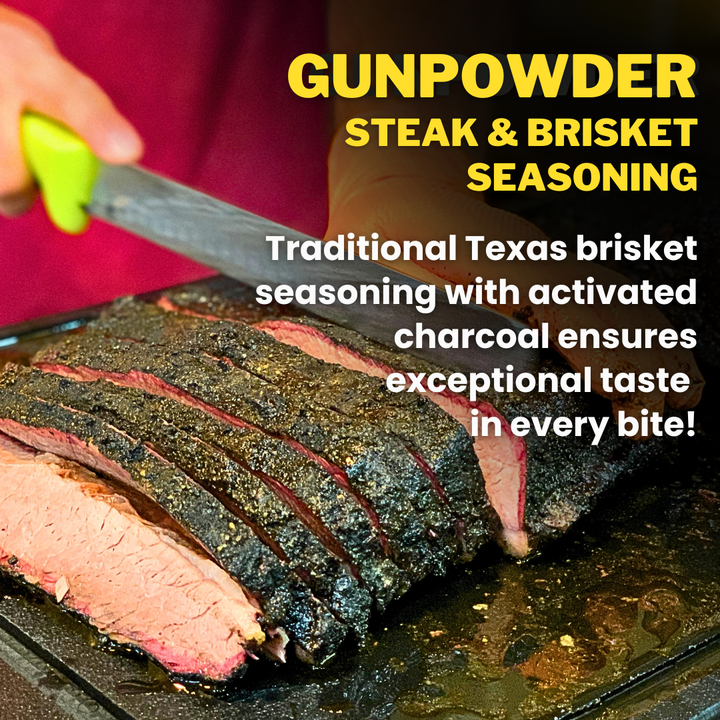 Grill Your Ass Off - Spices, Rubs, Seasonings, Sauces, Jerky - Gunpowder Steak & Brisket Seasoning™ - Beef, Grilling, Spice