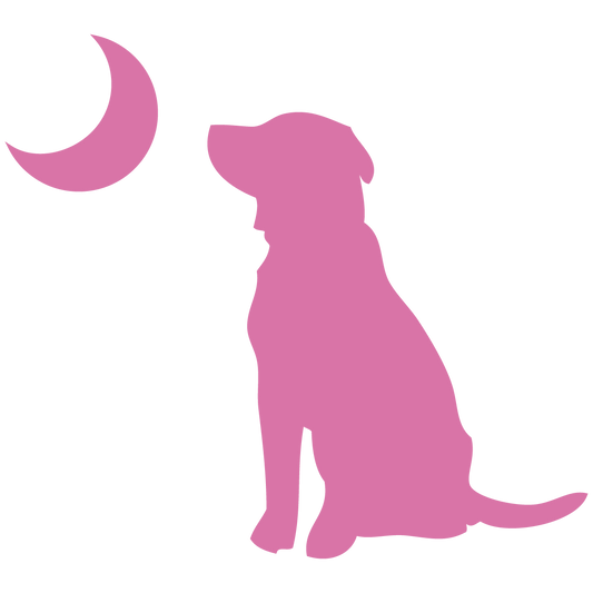 Dog and Moon Decal