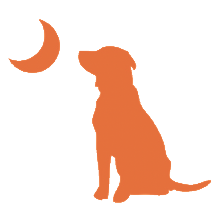 Dog and Moon Decal